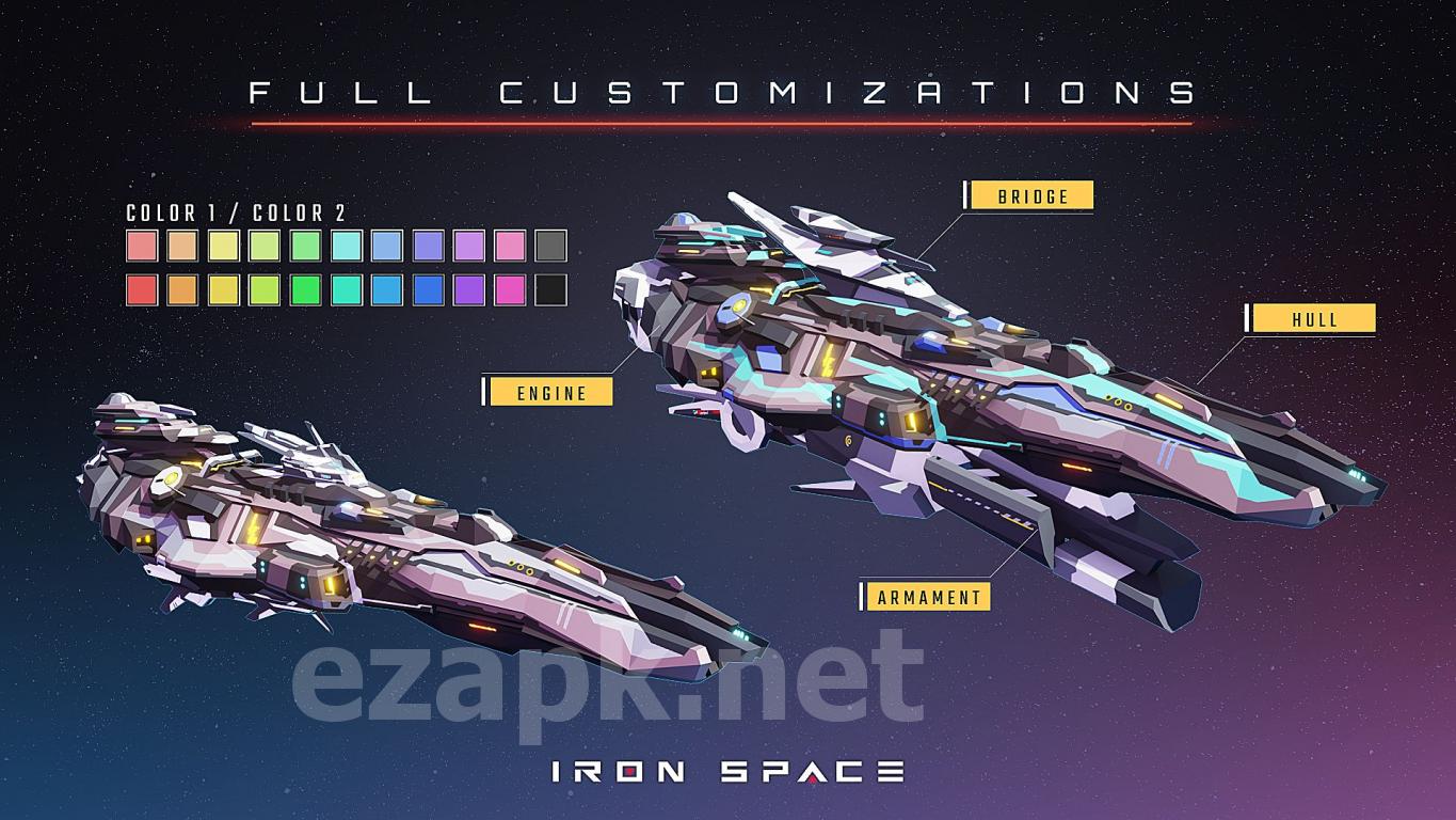 Iron Space: Real-time Spaceship Team Battles