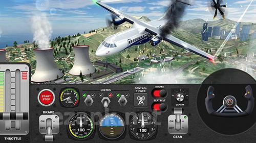 Airplane flight pilot simulator