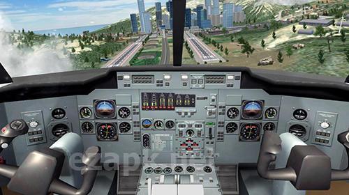 Airplane flight pilot simulator