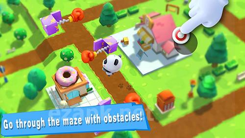 Baby panda's puzzle town: Healthy eating