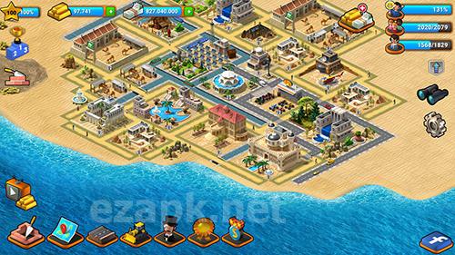 Tropical paradise: Town island. City building sim