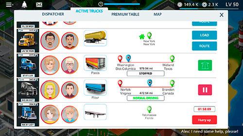 Virtual truck manager: Tycoon trucking company