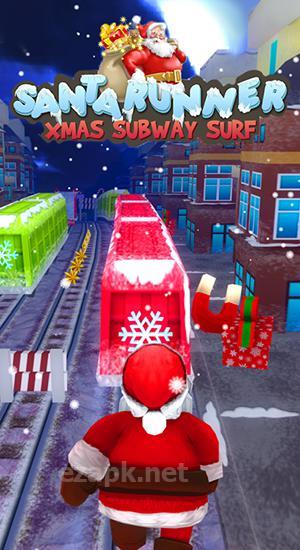 Santa runner: Xmas subway surf