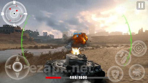 Final assault tank blitz: Armed tank games