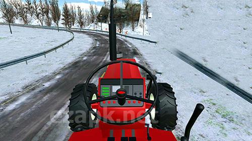Realistic farm tractor driving simulator
