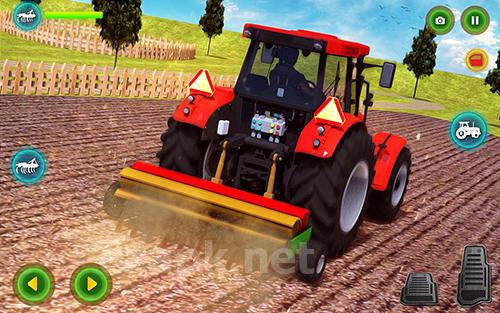 Modern tractor farming simulator: Real farm life
