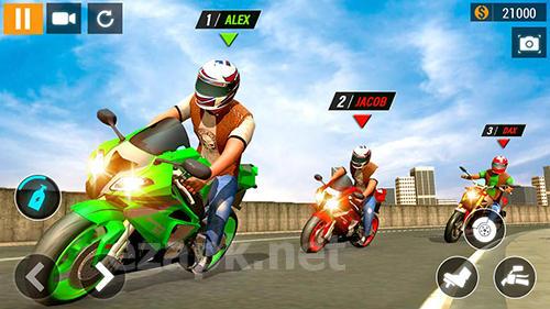 City motorbike racing