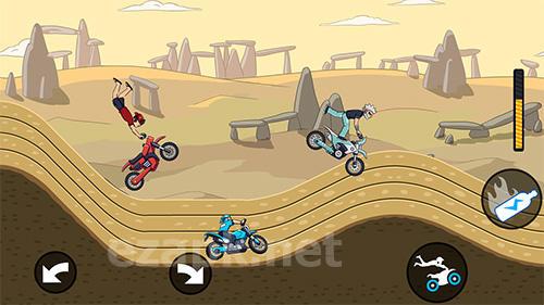 Mad motor: Motocross racing. Dirt bike racing
