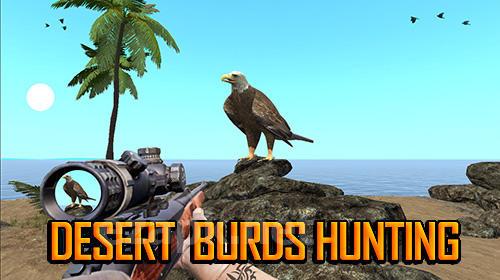 Desert birds hunting shooting