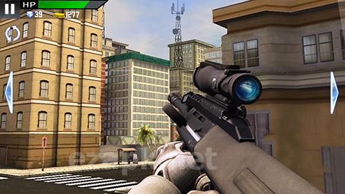 City sniper fire: Modern shooting